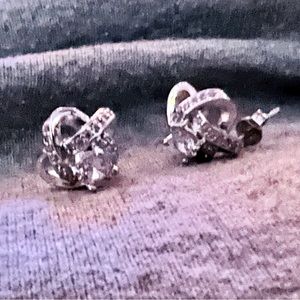 SS and cz earrings, never worn